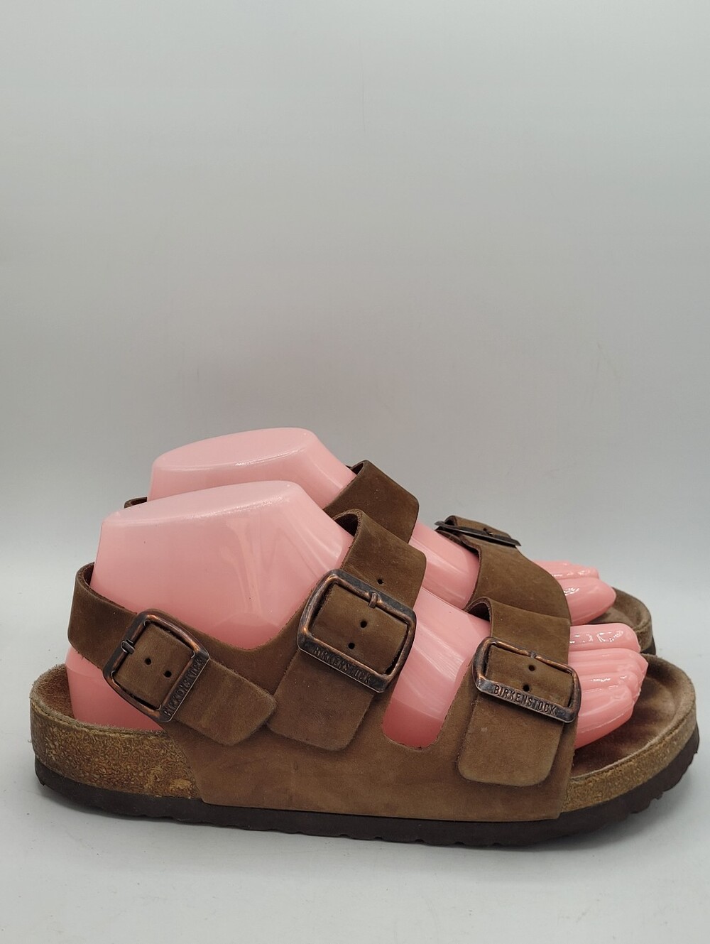 Birkenstock Milano Brown Suede Learher Sandals Kids Size Size 34 US Size 3 / 3.5